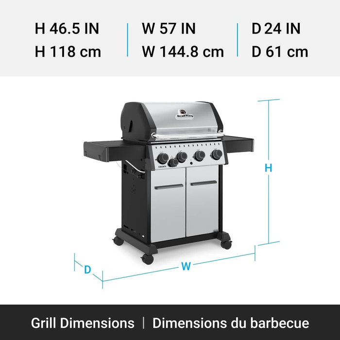 Broil King Broil King Crown S440 Gas Grill Barbecue Finished - Gas
