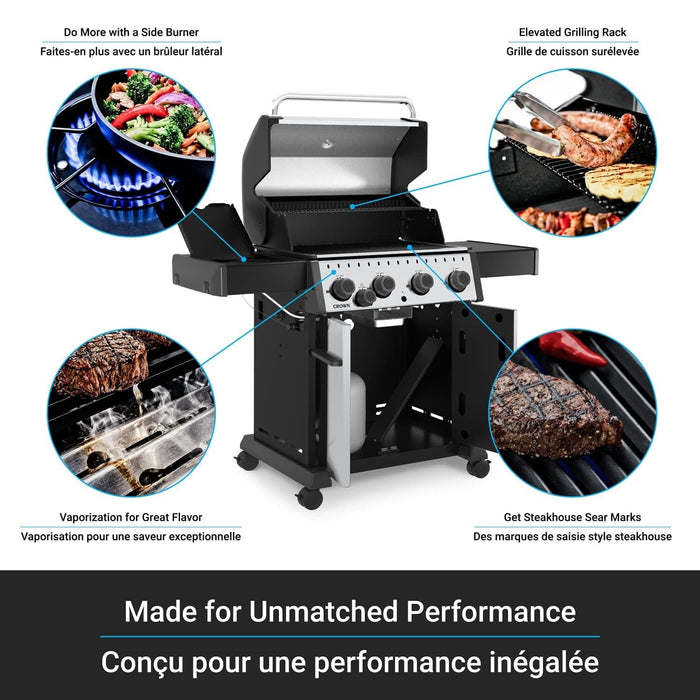 Broil King Broil King Crown S440 Gas Grill Barbecue Finished - Gas