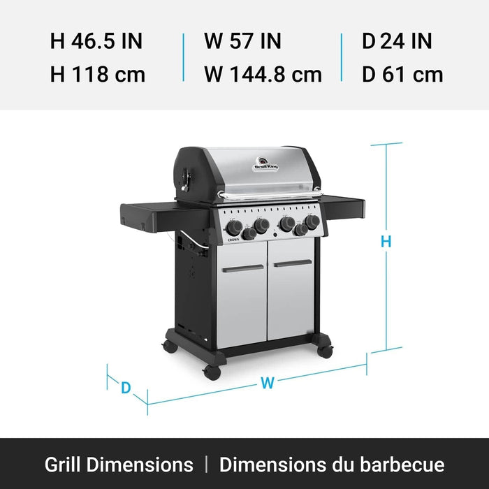 Broil King Broil King Crown S490 Gas Grill Barbecue Finished - Gas