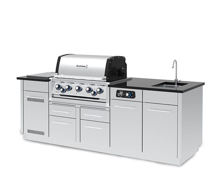 Broil King Broil King Imperial QS 590iE Outdoor Kitchen Island Barbecue Finished - Gas