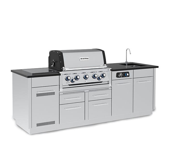 Broil King Broil King Imperial QS 590iE Outdoor Kitchen Island Barbecue Finished - Gas