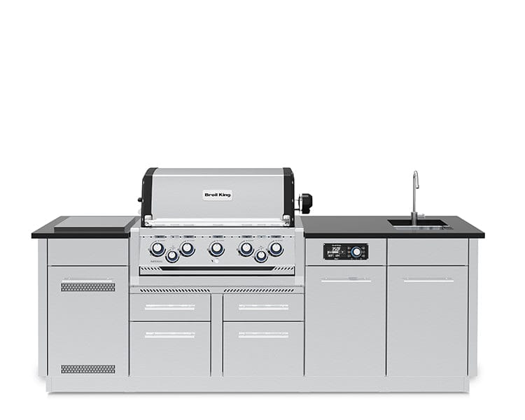 Broil King Broil King Imperial QS 590iE Outdoor Kitchen Island Barbecue Finished - Gas
