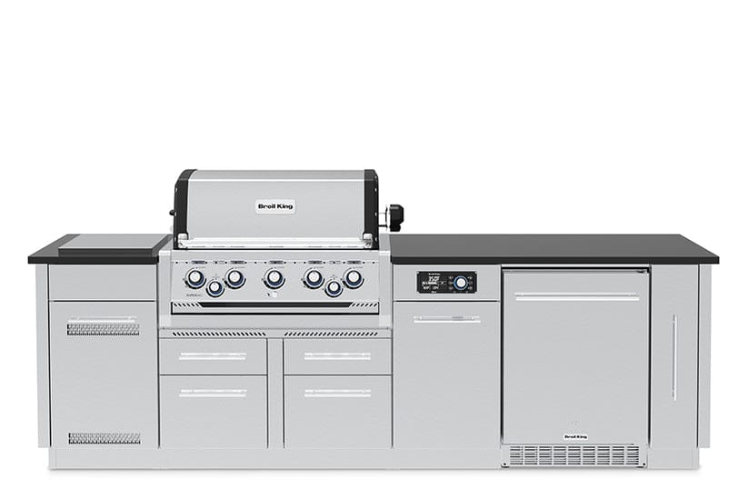 Broil King Broil King Imperial QS 590iF Outdoor Kitchen Island Barbecue Finished - Gas