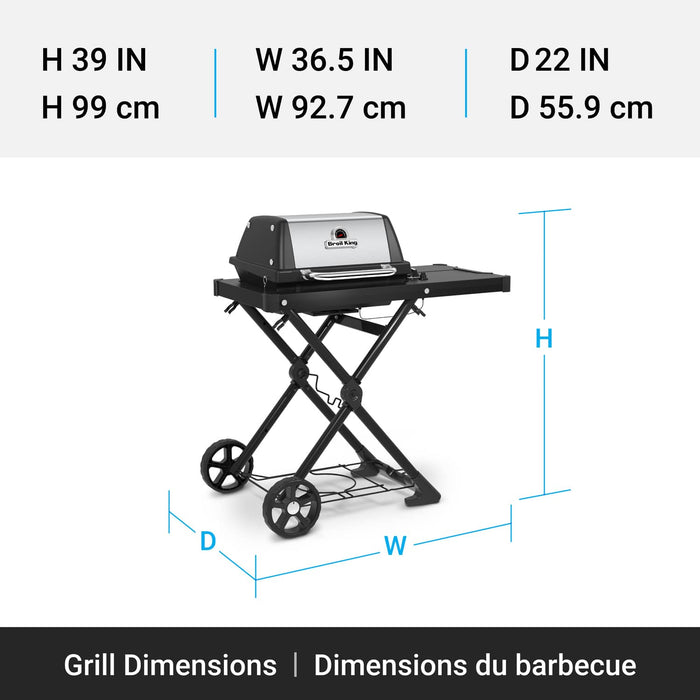 Broil King Broil King Porta-Chef AT220 Portable Gas Grill 910854 Barbecue Finished - Gas 062703108544