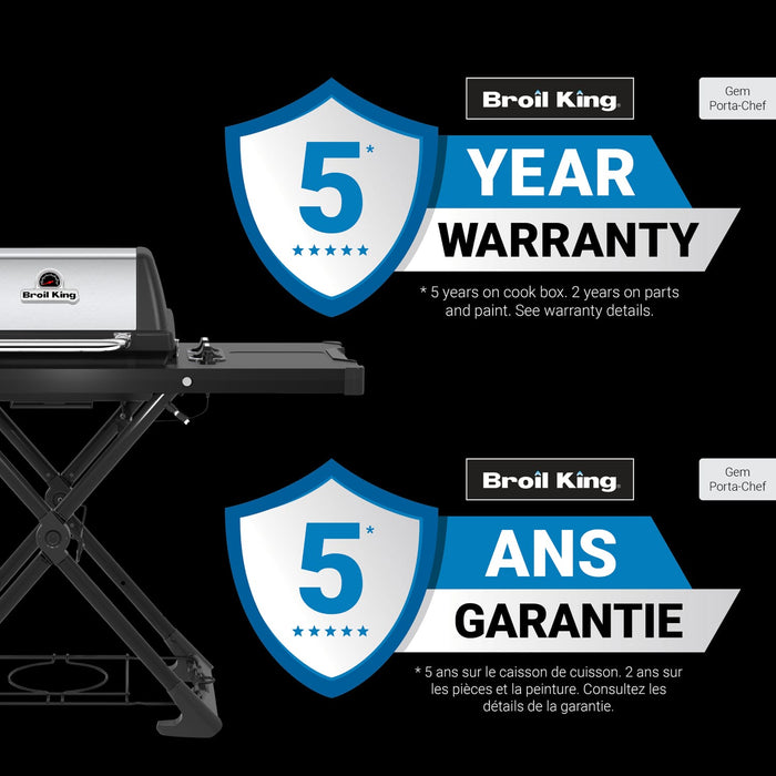 Broil King Broil King Porta-Chef AT220 Portable Gas Grill 910854 Barbecue Finished - Gas 062703108544