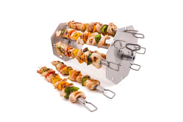 バーベキュー・調理用品 Broil King Roasting Rack and Skewer Rack Broil King Stainless Steel Roasting, Rib and Skewer Rack Kit 64233