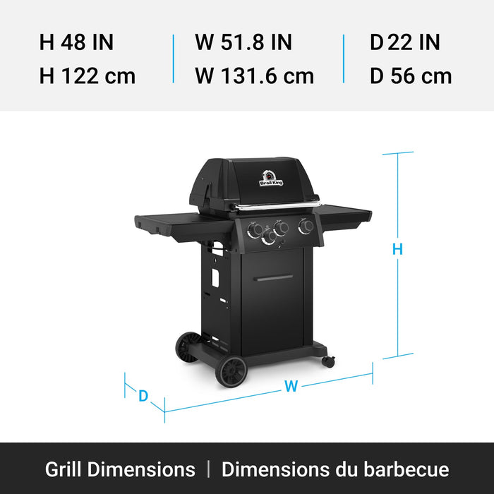 Broil King Broil King Royal 340 Shadow Gas Grill Barbecue Finished - Gas