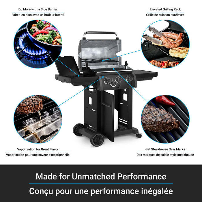 Broil King Broil King Royal 340 Shadow Gas Grill Barbecue Finished - Gas