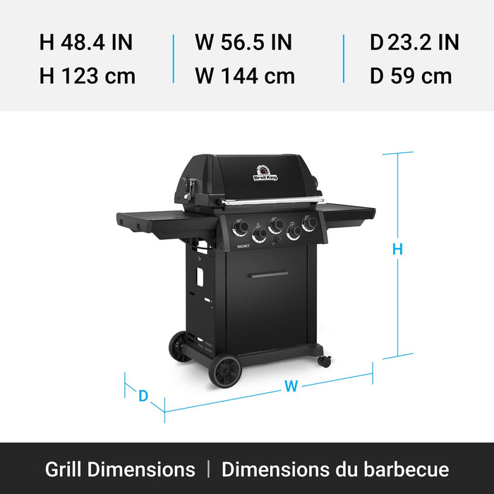 Broil King Broil King Signet 390 Shadow Gas Grill Barbecue Finished - Gas