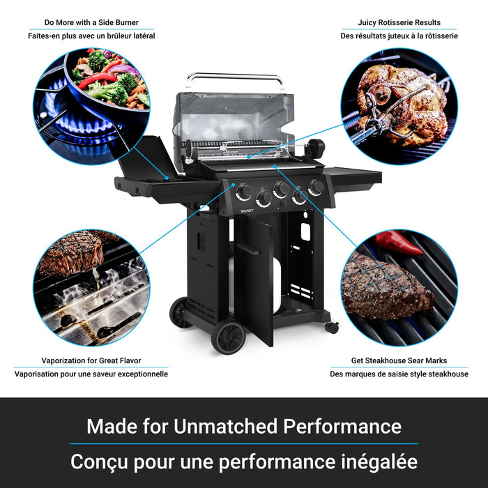 Broil King Broil King Signet 390 Shadow Gas Grill Barbecue Finished - Gas