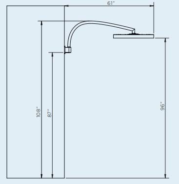 Bromic Heating Bromic Eclipse Electric Wall-Mount Pole - BH3230006 BH3230006 Outdoor Parts