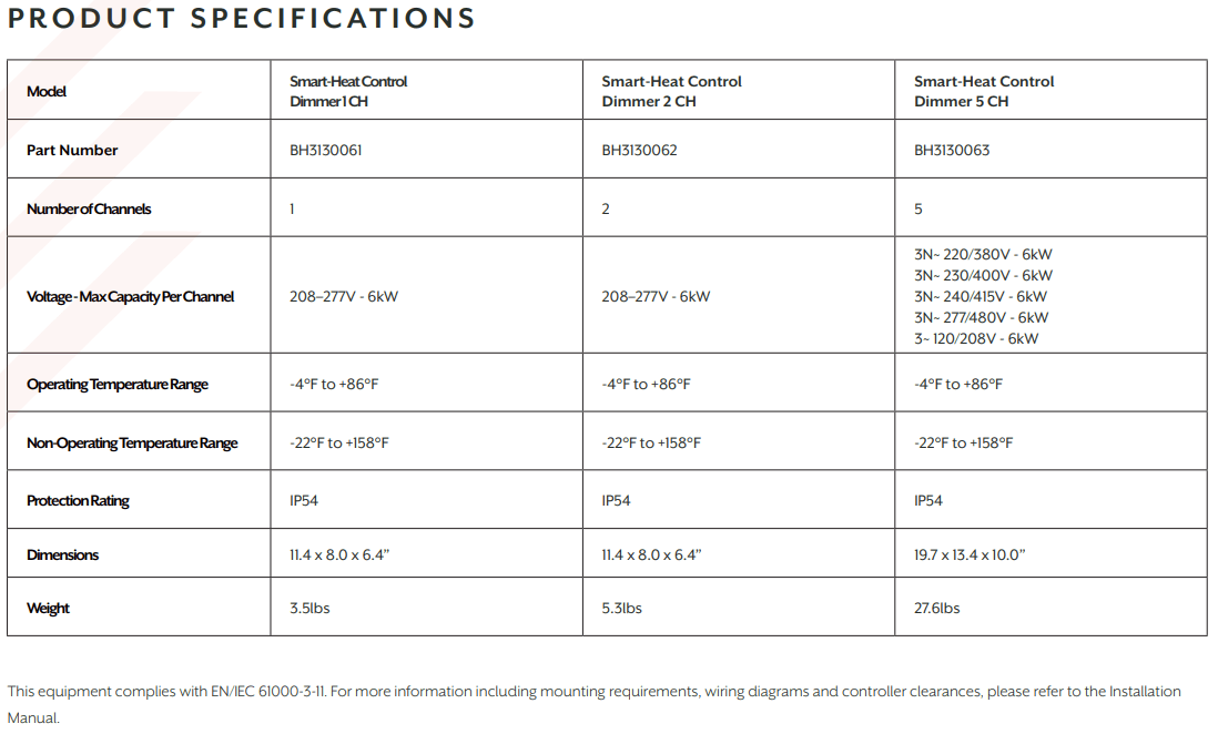 Bromic Heating Bromic Heating Affinity Smart-Heat Control Dimmer Outdoor Parts