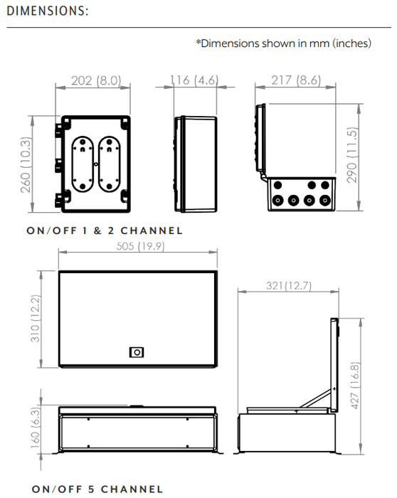Bromic Heating Bromic Heating Affinity Smart-Heat On/Off Controllers Outdoor Parts