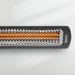 Bromic Heating Bromic Heating Tungsten Smart-Heat Electric Heater, 4000 Watt 208V Outdoor Finished