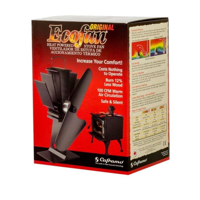 Caframo Caframo Ecofan Original 100 CFM Wood Stove Fan - 800CAXBX 800CAXBX Fireplace Accessories