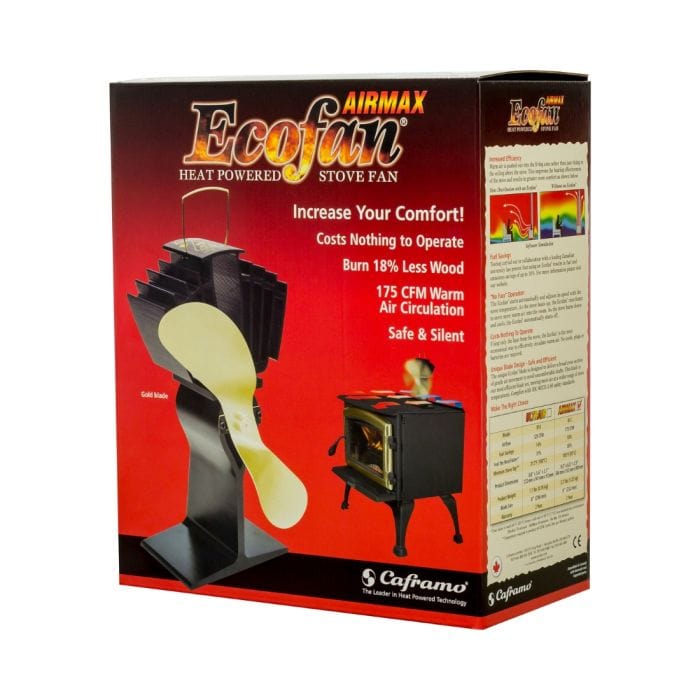 Caframo Caframo Ecofan UltrAir 175 CFM Wood Stove Fan (Gold) - 812AMBBX 812AMBBX Fireplace Accessories