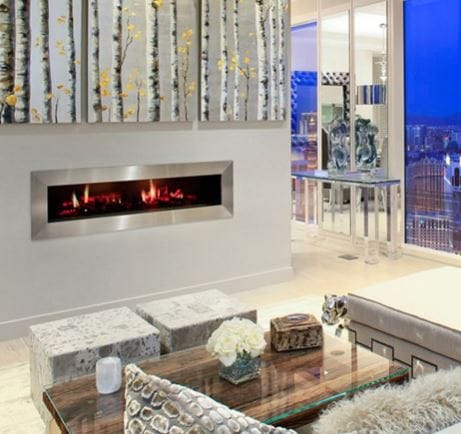 Chadwicks & Hacks Dimplex Opti-V Double Built-In Electric Fireplace - VF5452L VF5452L Fireplace Finished - Electric 781052092853