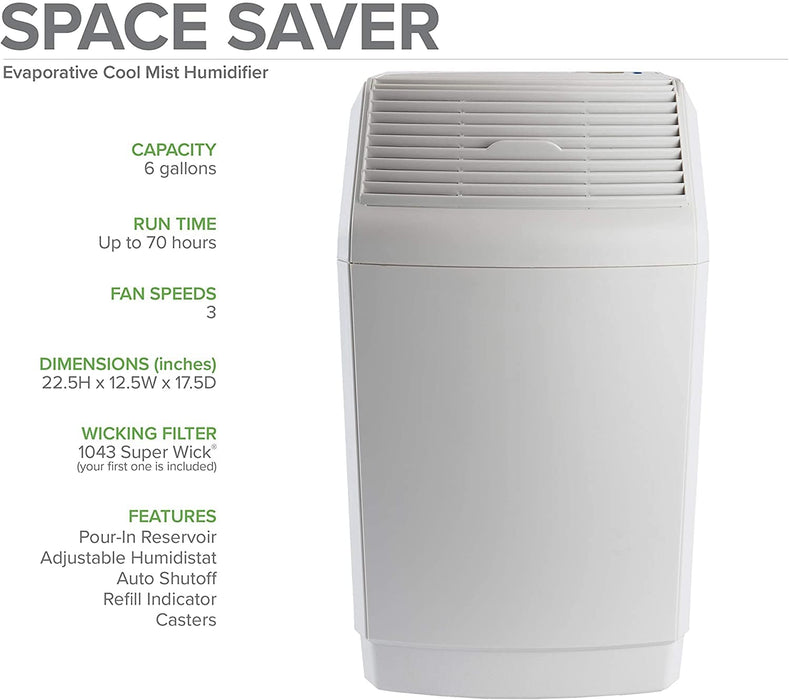 Chadwicks & Hacks Essick Air AIRCARE Space-Saver Evaporative Humidifier - 831000 831000 Housewares Finished