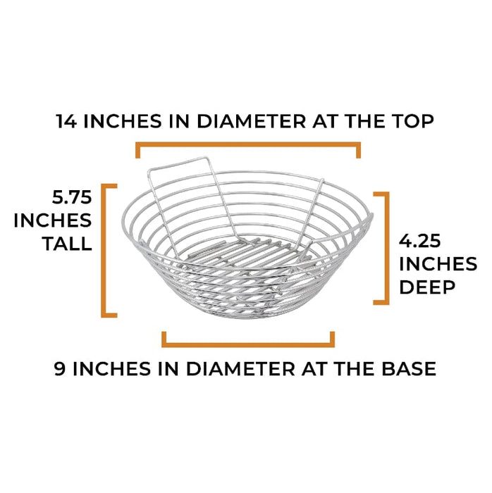 Chadwicks & Hacks Kick Ash Basket (Big Green Egg - Large) - KAB-LG-SS KAB-LG-SS Barbecue Accessories