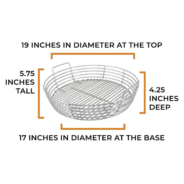 Chadwicks & Hacks Kick Ash Basket (Big Green Egg - XLarge) - KAB-XL-SS KAB-XL-SS Barbecue Accessories