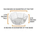 Chadwicks & Hacks Kick Ash Basket (Kamado Joe - Joe Jr.) - KAB-JJ-SS KAB-JJ-SS Barbecue Accessories