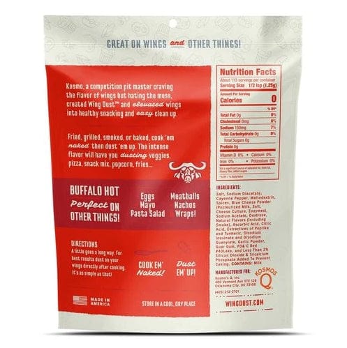 Chadwicks & Hacks Kosmos Q Wing Dust (Buffalo Hot 5 oz.) - WD-BH-01 WD-BH-01 Barbecue Accessories