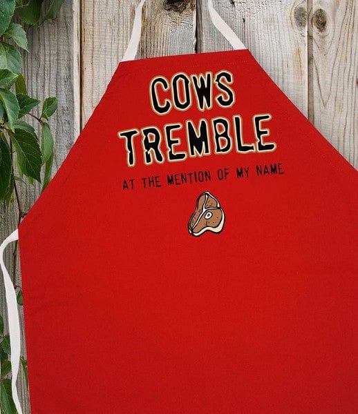 Chadwicks & Hacks L.A. Imprints Attitude Apron - Cows Tremble 2013 Barbecue Accessories