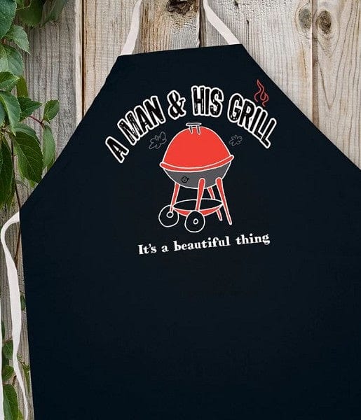 Chadwicks & Hacks LA Imprints Attitude Apron - A Man and his Grill 2206 Barbecue Accessories