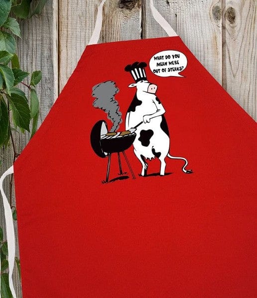 Chadwicks & Hacks LA Imprints Attitude Apron - Cow BBQ 2012 Barbecue Accessories