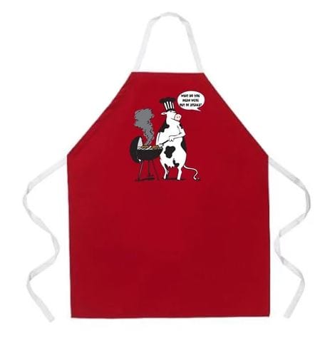 Chadwicks & Hacks LA Imprints Attitude Apron - Cow BBQ 2012 Barbecue Accessories