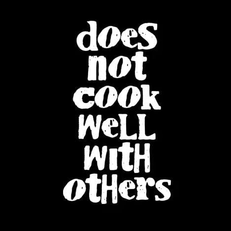 Chadwicks & Hacks LA Imprints Attitude Apron - Does not cook well with others 2205 Barbecue Accessories
