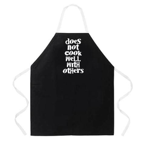 Chadwicks & Hacks LA Imprints Attitude Apron - Does not cook well with others 2205 Barbecue Accessories
