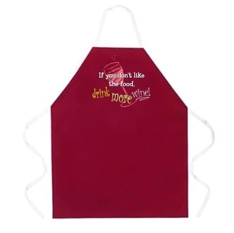 Chadwicks & Hacks LA Imprints Attitude Apron - Drink more Wine 2185 Barbecue Accessories