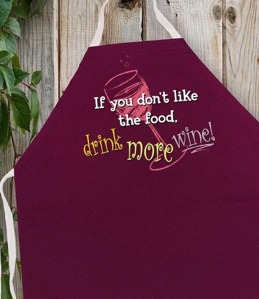 Chadwicks & Hacks LA Imprints Attitude Apron - Drink more Wine 2185 Barbecue Accessories