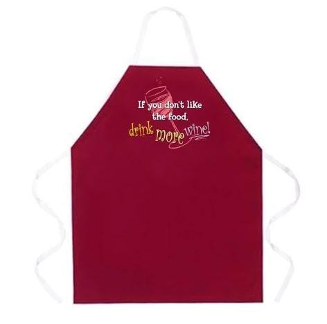 Chadwicks & Hacks LA Imprints Attitude Apron - Drink more Wine 2185 Barbecue Accessories