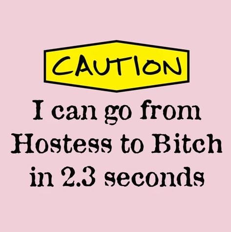 Chadwicks & Hacks LA Imprints Attitude Apron - Hostess to B!tch 2069 Barbecue Accessories