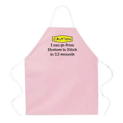 Chadwicks & Hacks LA Imprints Attitude Apron - Hostess to B!tch 2069 Barbecue Accessories