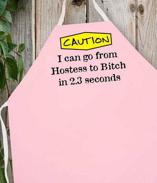 Chadwicks & Hacks LA Imprints Attitude Apron - Hostess to B!tch 2069 Barbecue Accessories