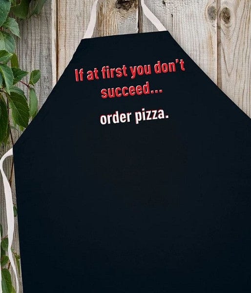 Chadwicks & Hacks LA Imprints Attitude Apron - Order Pizza 2246 Barbecue Accessories