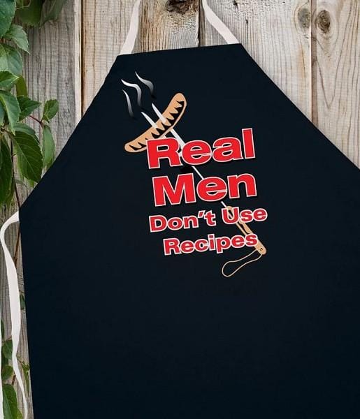 Chadwicks & Hacks LA Imprints Attitude Apron - Real Men 2044 Barbecue Accessories