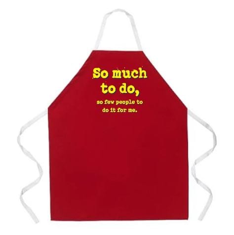 Chadwicks & Hacks LA Imprints Attitude Apron - So Much to Do 2047 Barbecue Accessories