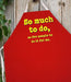 Chadwicks & Hacks LA Imprints Attitude Apron - So Much to Do 2047 Barbecue Accessories