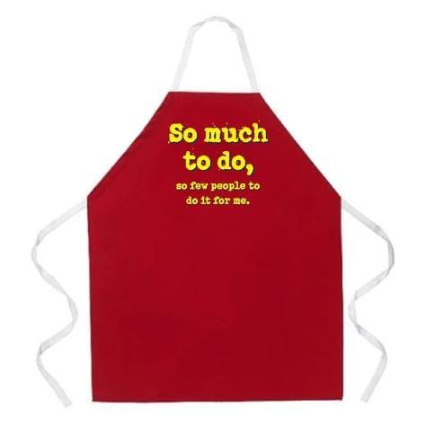 Chadwicks & Hacks LA Imprints Attitude Apron - So Much to Do 2047 Barbecue Accessories