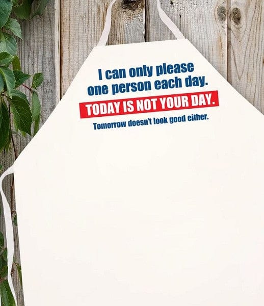 Chadwicks & Hacks LA Imprints Attitude Apron - Today is not your day 2235 Barbecue Accessories