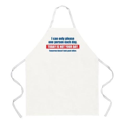 Chadwicks & Hacks LA Imprints Attitude Apron - Today is not your day 2235 Barbecue Accessories