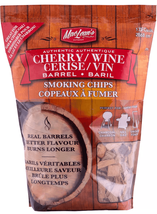 Chadwicks & Hacks MacLean's Smoking Chips (Cherry/Wine - 2lb.) - CB-240CW-CP CB-240CW-CP Barbecue Accessories