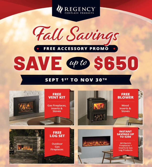 Chadwicks & Hacks Regency Savings Free Accessory Promo (See Description for Details) REGENCY-PROMO Fireplace Accessories