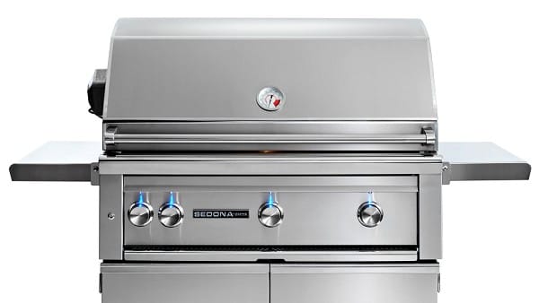 Chadwicks & Hacks Sedona 36" Freestanding Grill with Rotisserie & 1 ProSear1 Burner & 2 Stainless Steel Burners (L601PSFR) Barbecue Finished - Gas