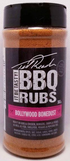 Chadwicks & Hacks Ted Reader BBQ Rub - Bollywood Bone Dust (302G) TR-BBD Barbecue Accessories