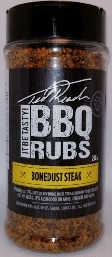 Chadwicks & Hacks Ted Reader BBQ Rub - Bonedust Steak (298G) TR-B Barbecue Accessories